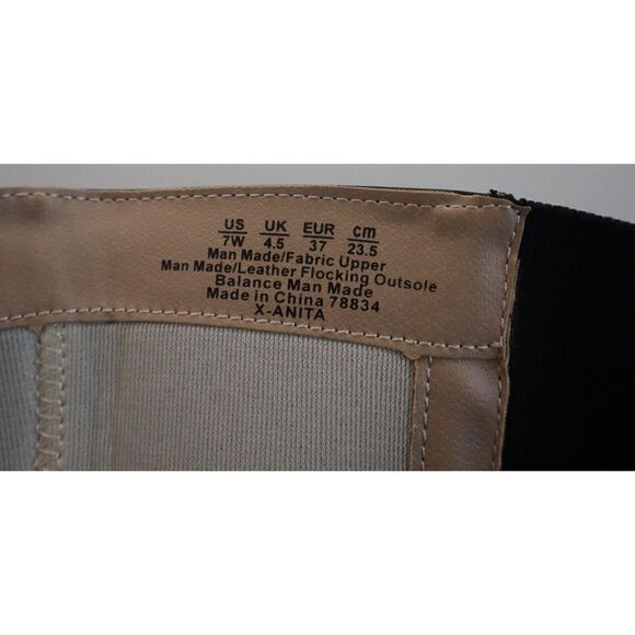 LifeStride 78834 Women's Sz 7W Black X-Anita Faux Leather Riding Boots $100 - Picture 7 of 10